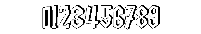 Maoni Shadow Font OTHER CHARS
