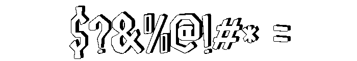Maoni Shadow Font OTHER CHARS
