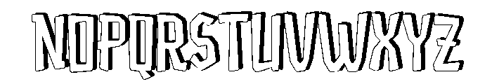 Maoni Shadow Font UPPERCASE