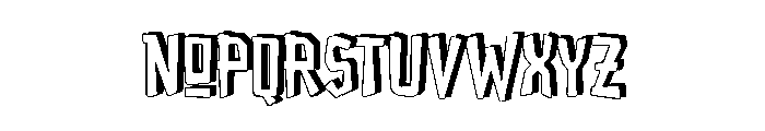 Maoni Shadow Font LOWERCASE