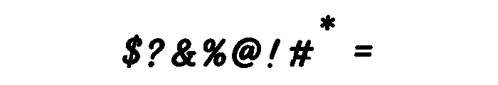 Maoshelly Font OTHER CHARS