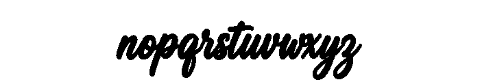 Maoshelly Font LOWERCASE