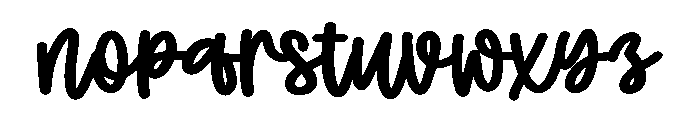 Maple Mingle Font LOWERCASE