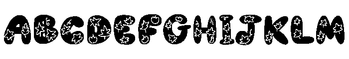Maple leaf Font UPPERCASE