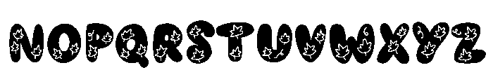 Maple leaf Font UPPERCASE