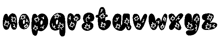 Maple leaf Font LOWERCASE