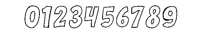 Mapsy Boldsy Outline Font OTHER CHARS