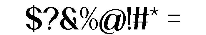 Marble Branch Regular Font OTHER CHARS