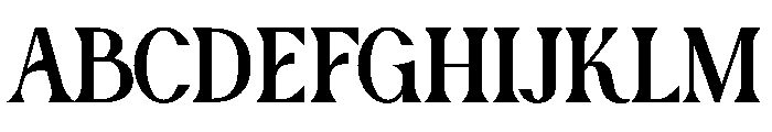 Marble Branch Regular Font UPPERCASE