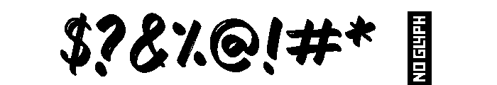 Marcador Regular Font OTHER CHARS