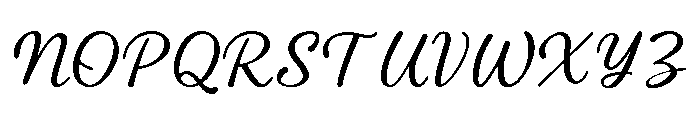Marcelia Regular Font UPPERCASE