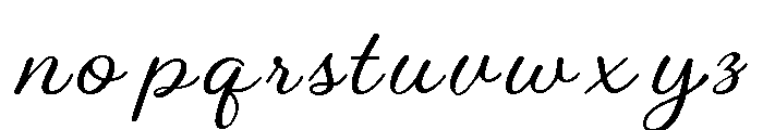 Marcelia Regular Font LOWERCASE