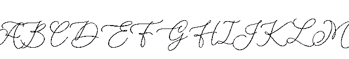 Marcellyna Font UPPERCASE