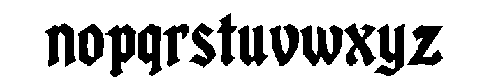 March Anchor Font LOWERCASE