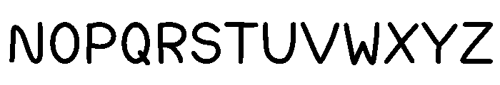 March Planner Font LOWERCASE