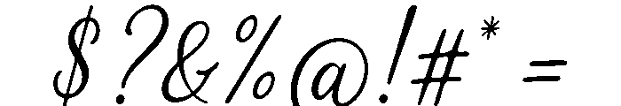 Marchela Regular Font OTHER CHARS