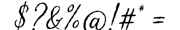 Marchela Rough2 Font OTHER CHARS