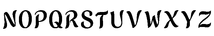 Marcia Regular Font UPPERCASE