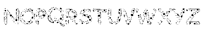 Mardi Gras circle Font UPPERCASE