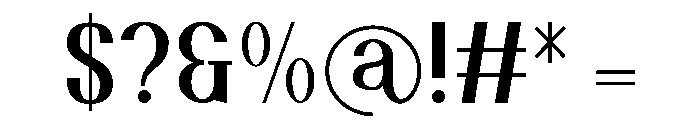 Margesta Regular Font OTHER CHARS
