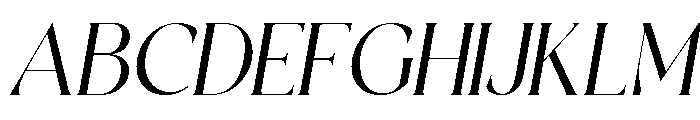 Margoe Italic Font UPPERCASE