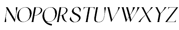 Margoe Italic Font UPPERCASE
