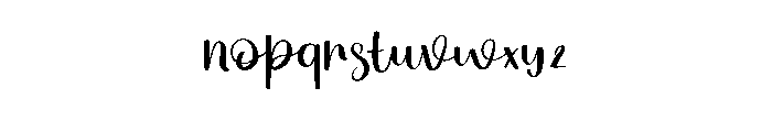 Maria Lilliy Font LOWERCASE