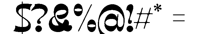 Maribont Regular Font OTHER CHARS