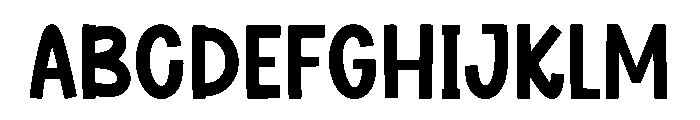 Marie Chunky Font UPPERCASE