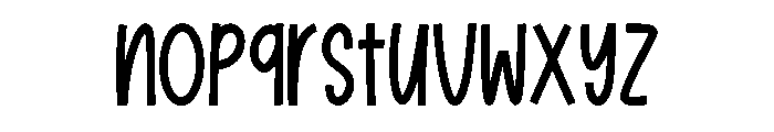 Marie Quirky Regular Font LOWERCASE