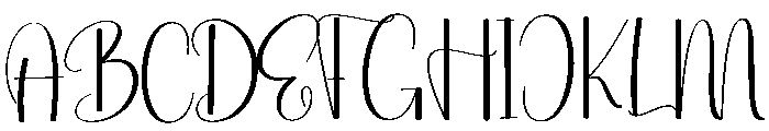 Marilatia Font UPPERCASE