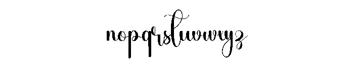 Marilatia Font LOWERCASE