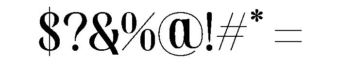 Mariskha Regular Font OTHER CHARS