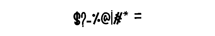 Mark Book Font OTHER CHARS