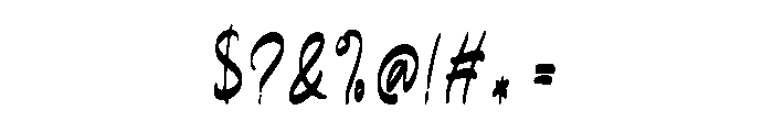 Mark Grifory Regular Font OTHER CHARS
