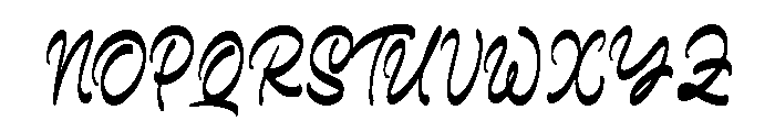 Mark Grifory Regular Font UPPERCASE