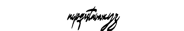 Mark Grifory Slant Regular Font LOWERCASE
