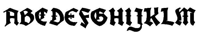 Mark II Bold Font UPPERCASE