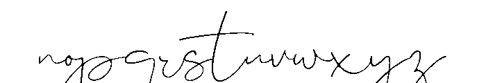 Marken Script Font LOWERCASE