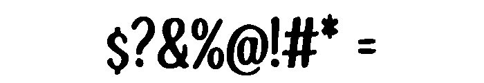 Marker_Brush Font OTHER CHARS