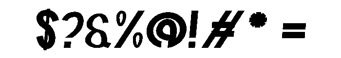Marker Dekane Font OTHER CHARS