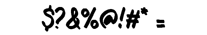 Marker Dreams Regular Font OTHER CHARS