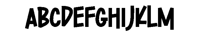 Marker Quicked Font UPPERCASE