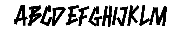 Marker Rush Medium Font UPPERCASE
