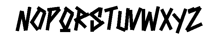 Marker Rush Medium Font UPPERCASE