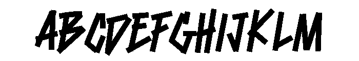 Marker Rush Medium FONT