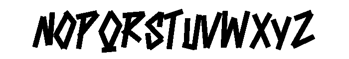 Marker Rush Medium Font LOWERCASE