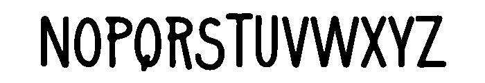 Marker Simpera Font LOWERCASE