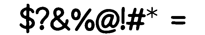 MarkerMark Font OTHER CHARS