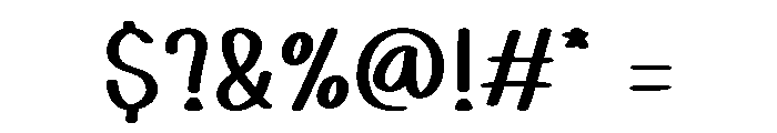 Markera Font OTHER CHARS
